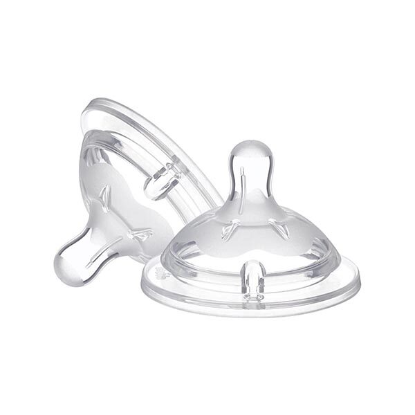 TETINA DE REPUESTO BIBERON NATURAL 4M+ F.AJUSTABLE 2PZ