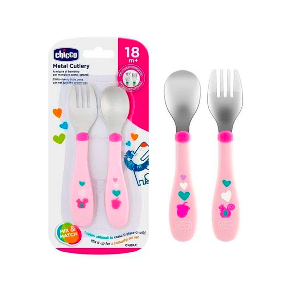 CUBIERTOS DE METAL 18M+ NIÑA : NEUTRO 8058664086634-2